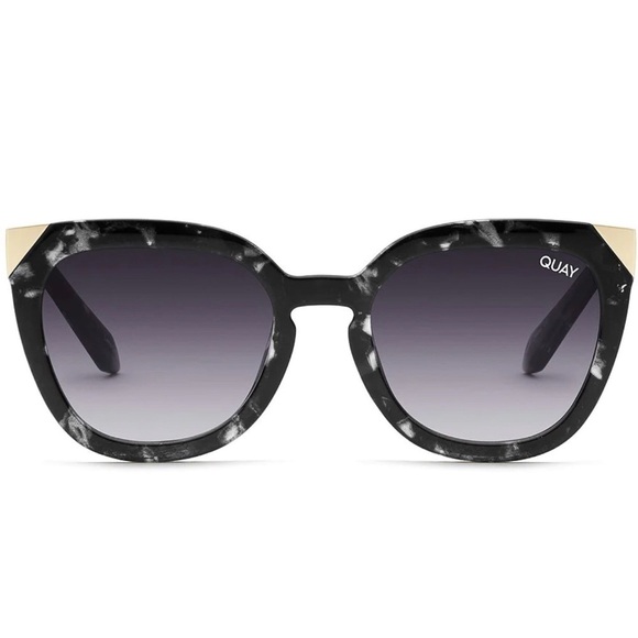 Quay Australia Noosa Metal Black Tortoise Smoke 55mm Cat Eye Sunglasses IN PURSUIT Metal Frame Cat Eye Sunglasses – QUAY main image 4